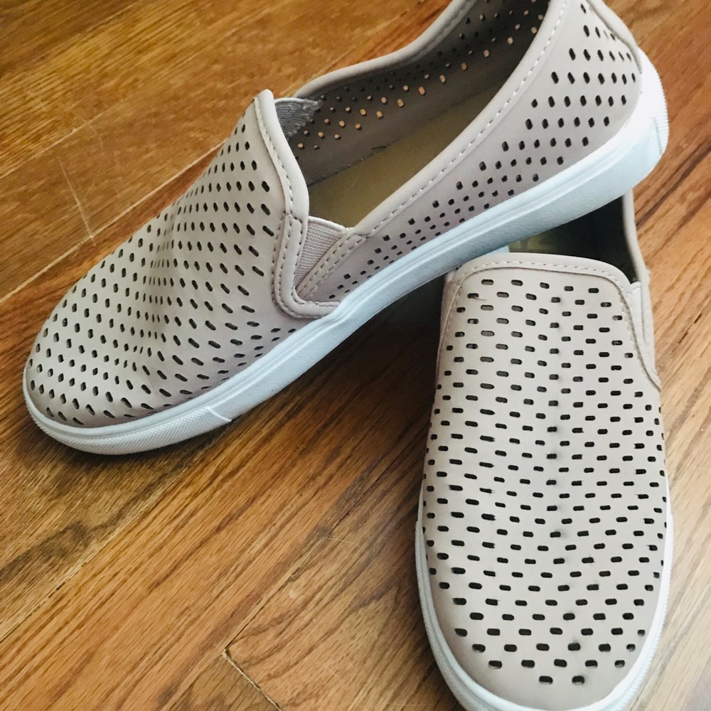 Cute Tan Slip Ons
